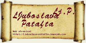 LJuboslava Patafta vizit kartica